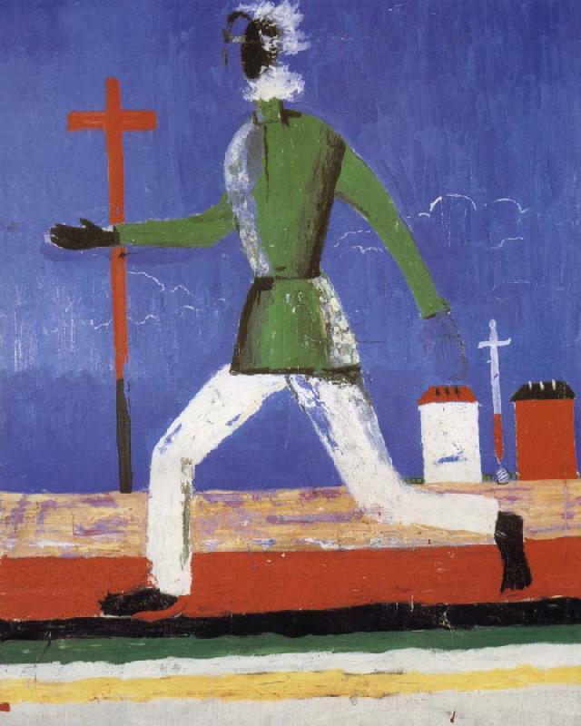 Kasimir Malevich The man running oil painting picture